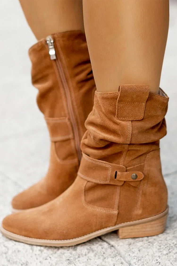 Clémence - Botines Flexibles de Ante