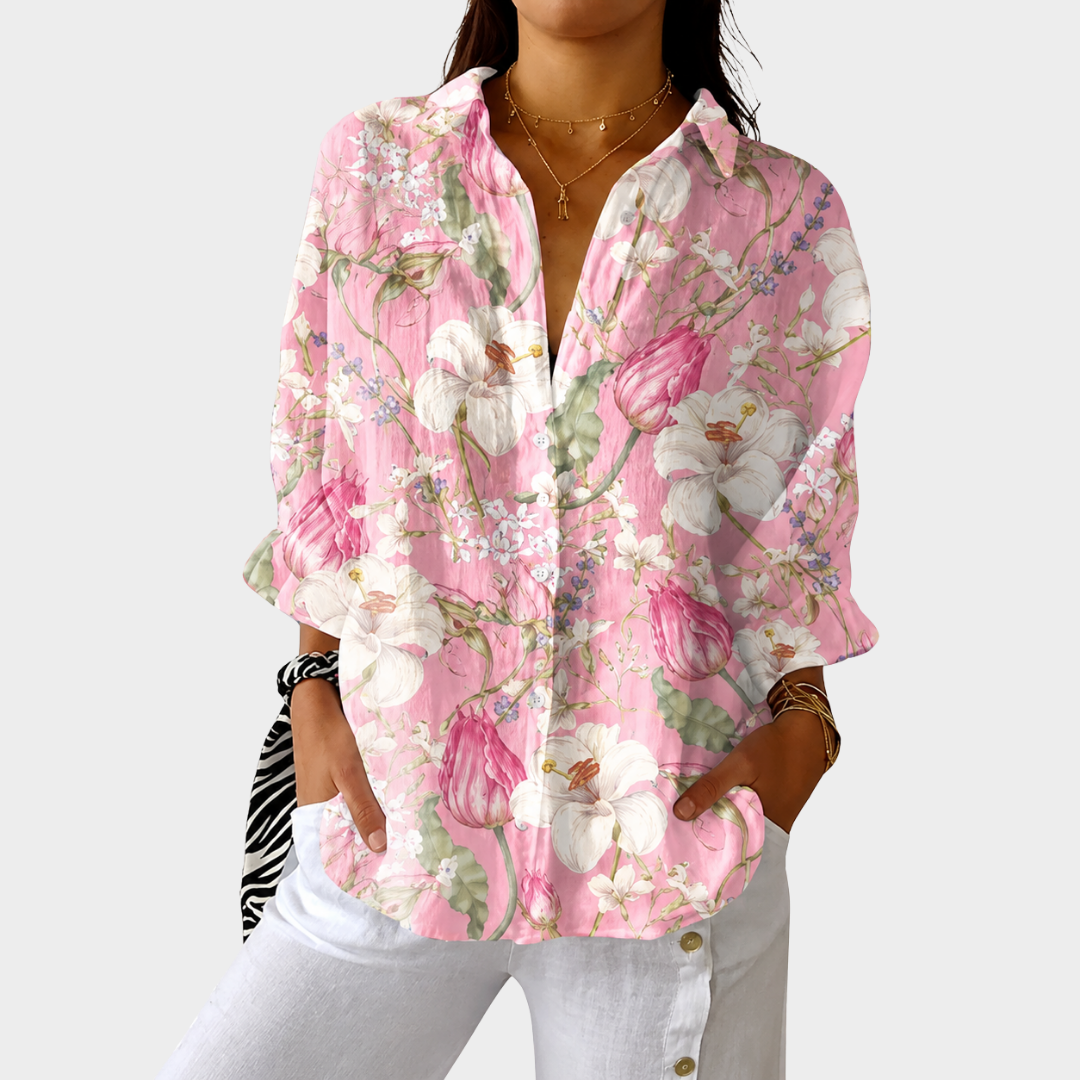 Valeria | Blusa Ligera y Colorida Estampada