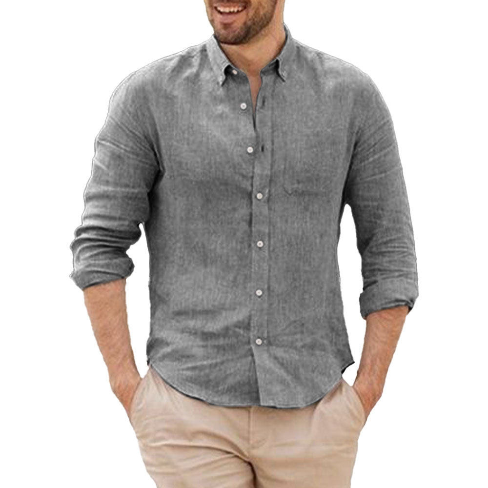 Camisa de Lino con Look Relajado