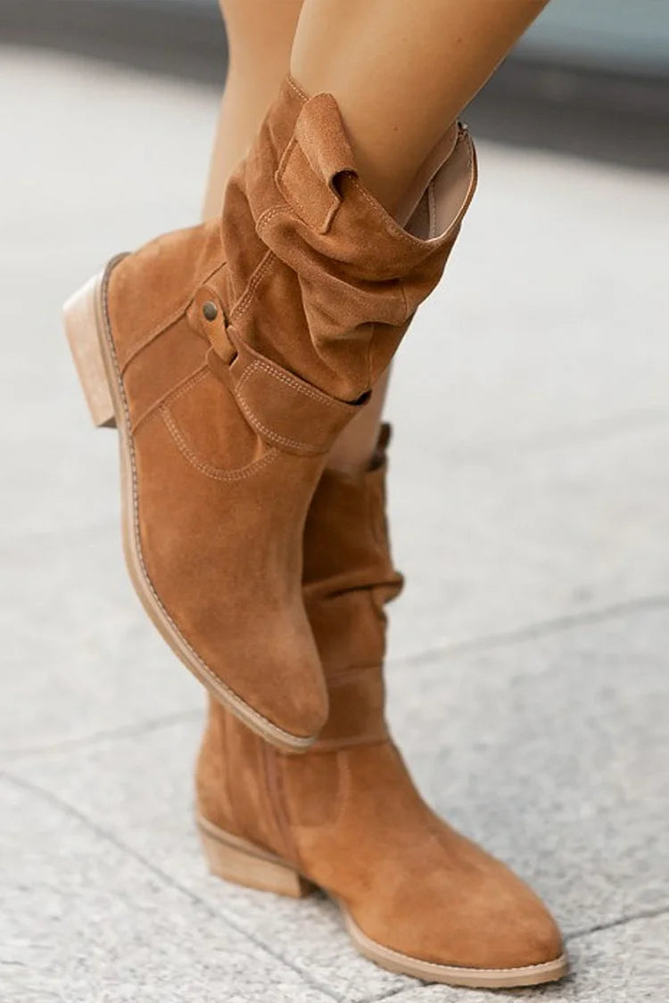 Clémence - Botines Flexibles de Ante