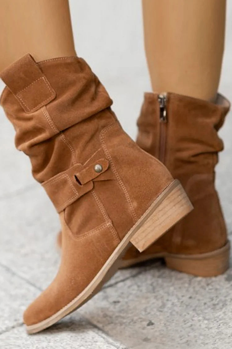 Clémence - Botines Flexibles de Ante