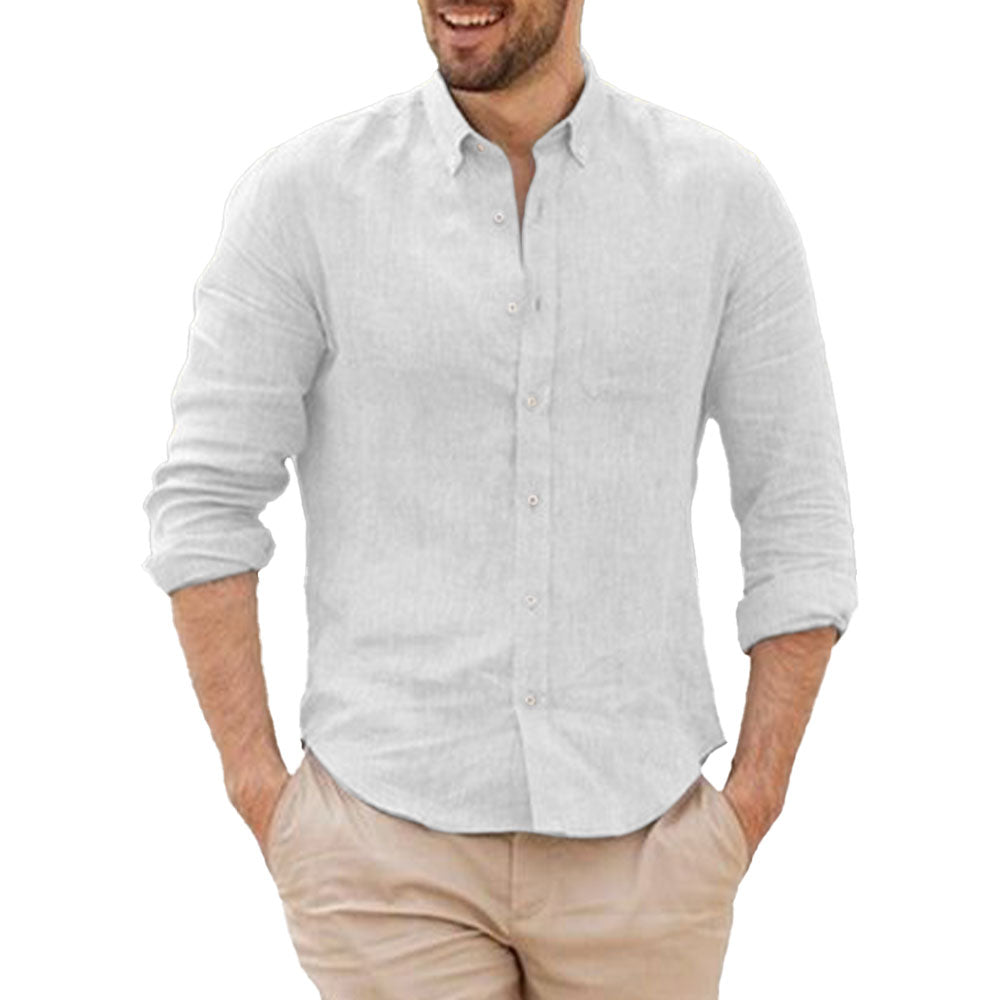 Camisa de Lino con Look Relajado