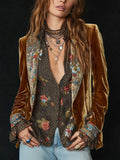 Marcelina | Blazer Patchwork con Estampado Floral Vintage