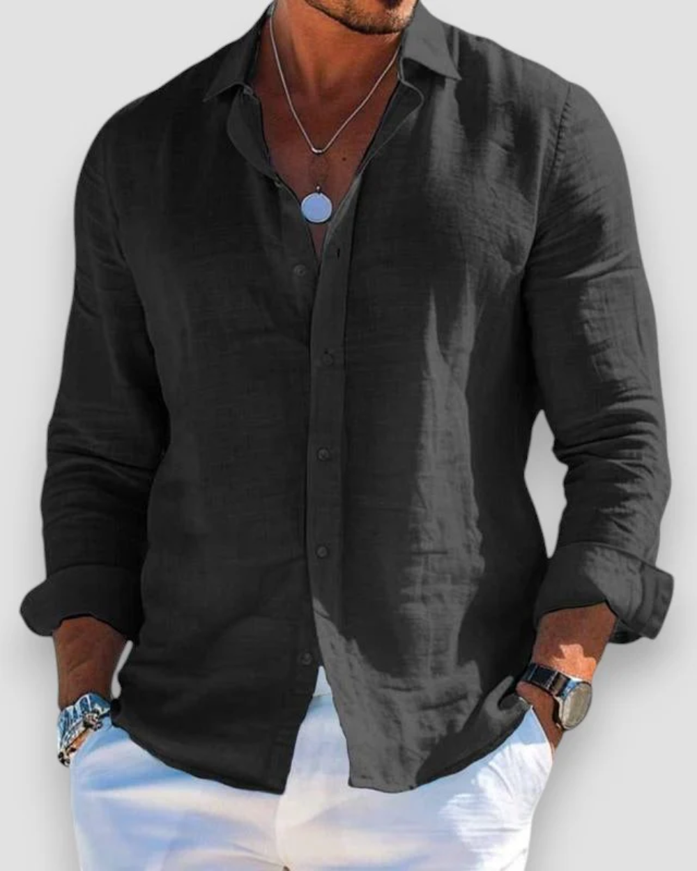 Camisa Casual de Diseño Actual