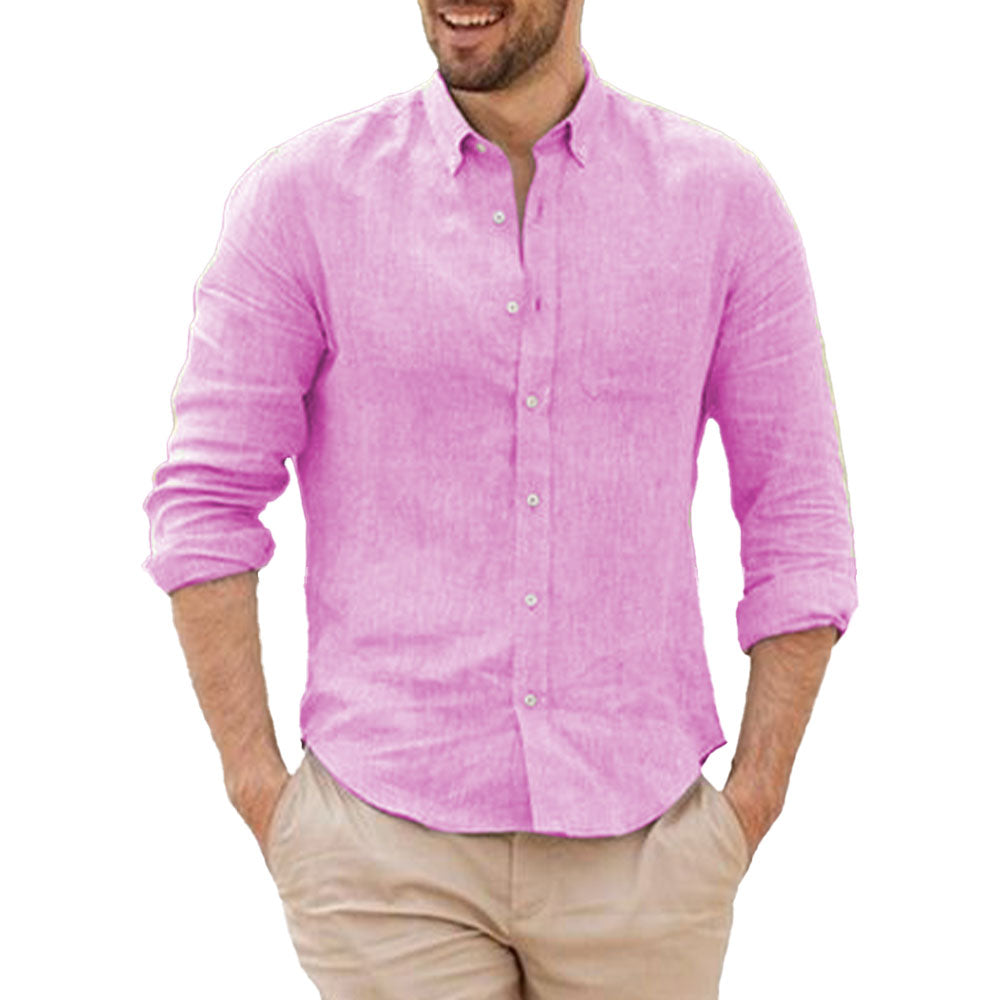 Camisa de Lino con Look Relajado