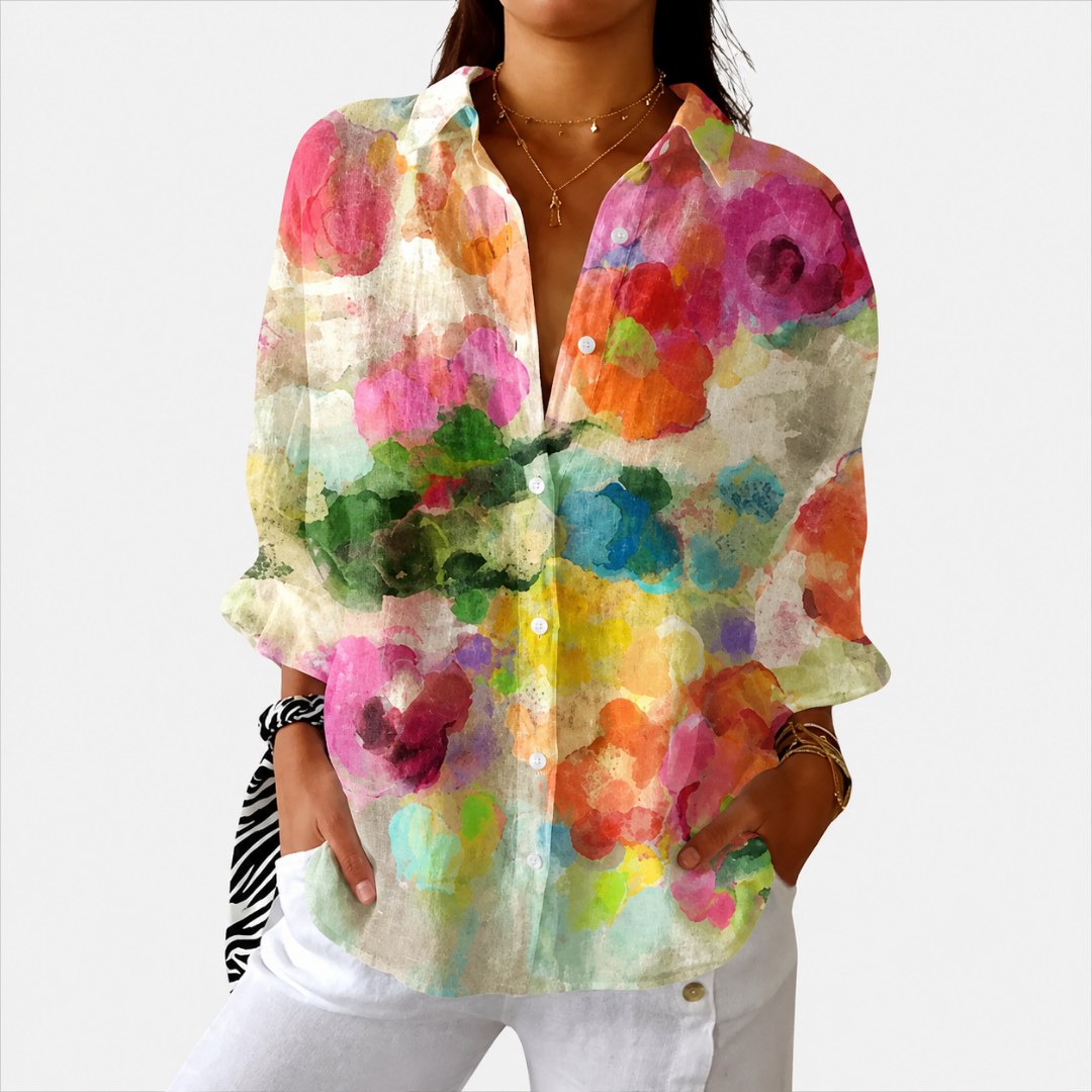 Carolina | Blusa Ligera y Colorida Estampada