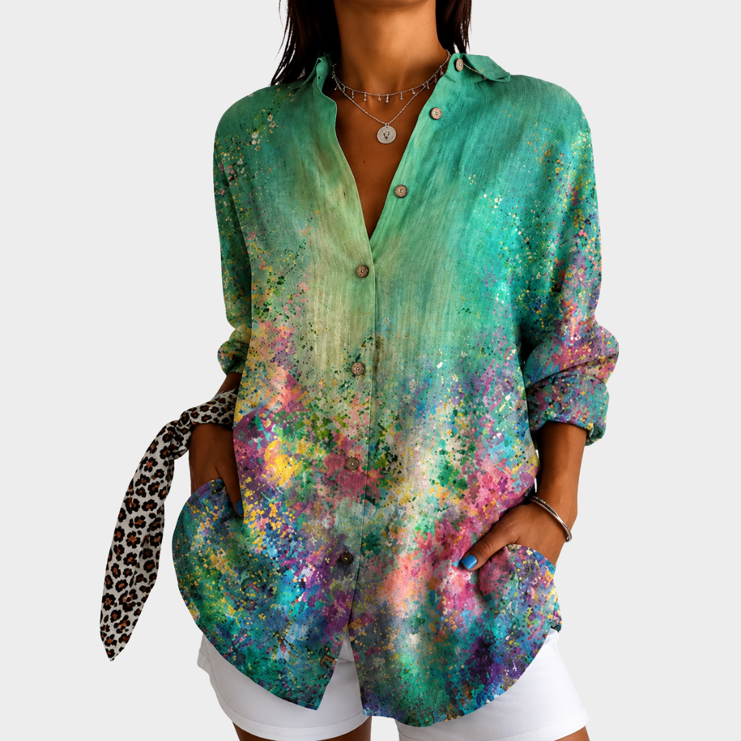 María Clara | Blusa Arte de Pradera Esmeralda