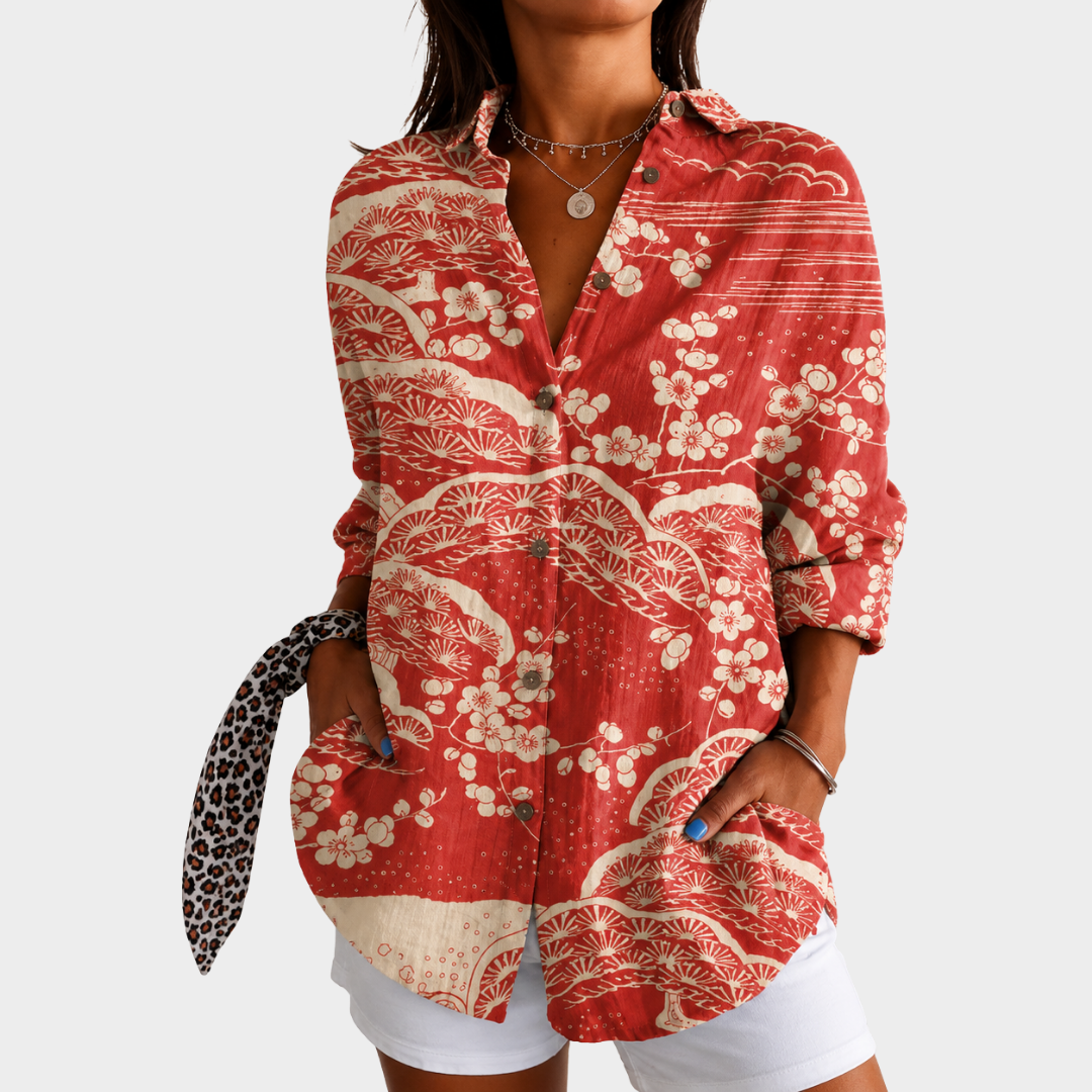 Luiseta | Blusa Costa en Flor al Atardecer