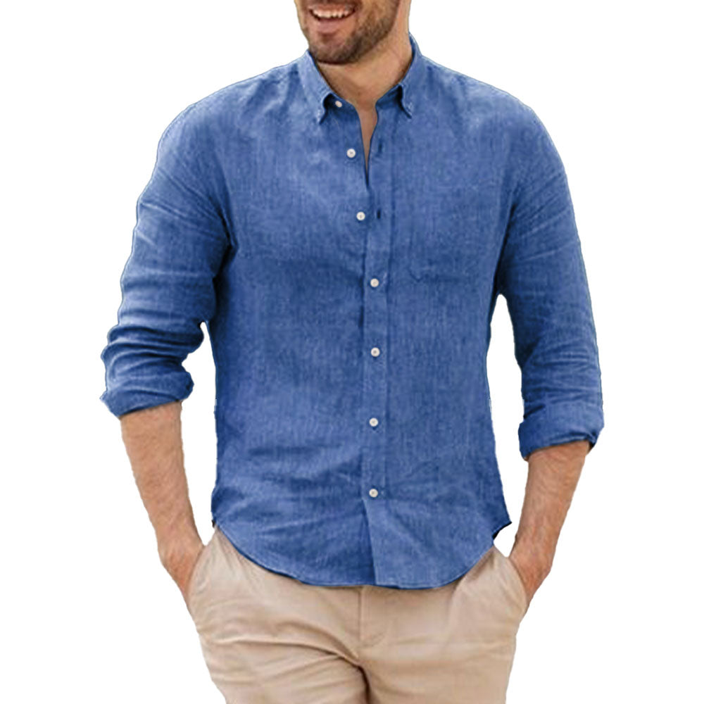 Camisa de Lino con Look Relajado