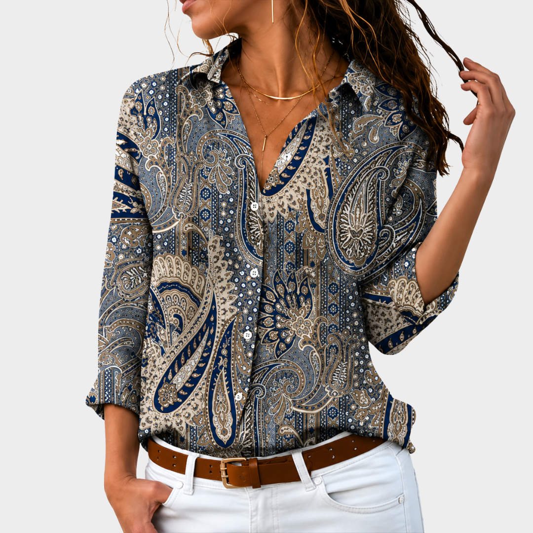 Claudia | Blusa Encanto Paisley Atemporal