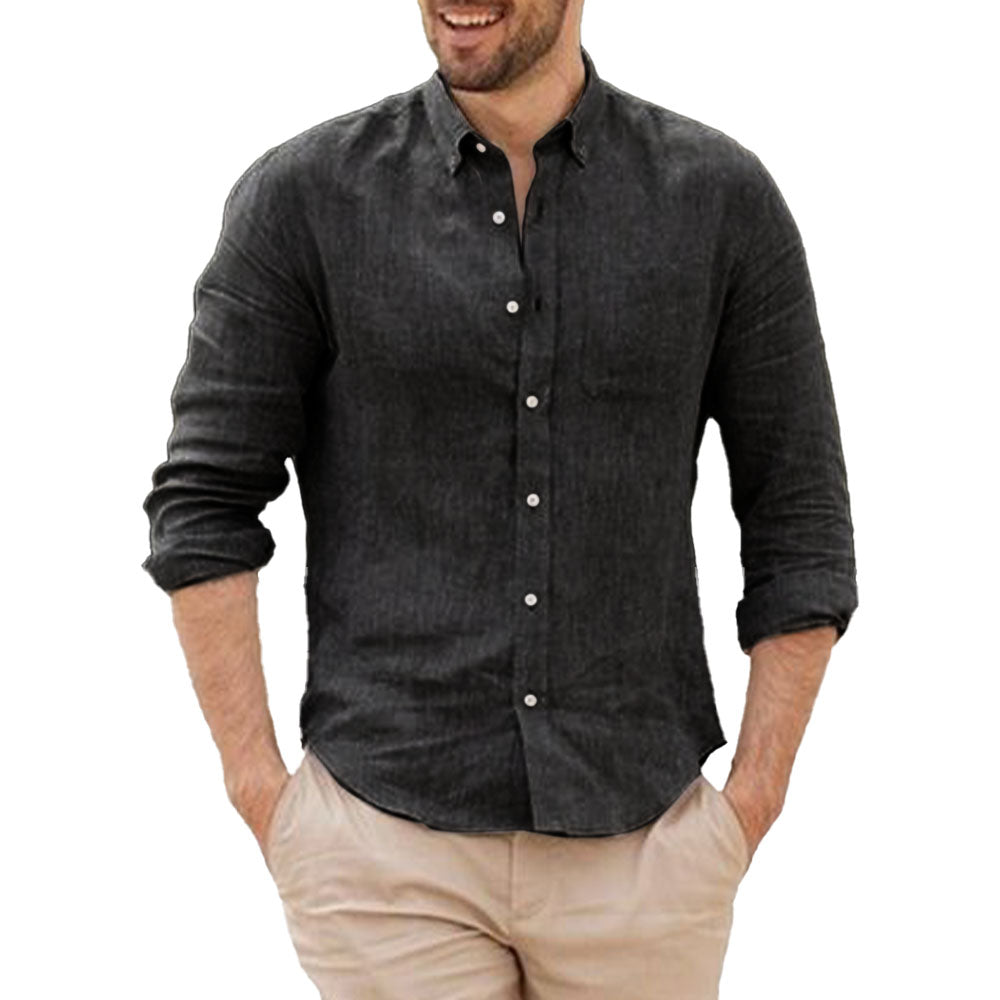 Camisa de Lino con Look Relajado