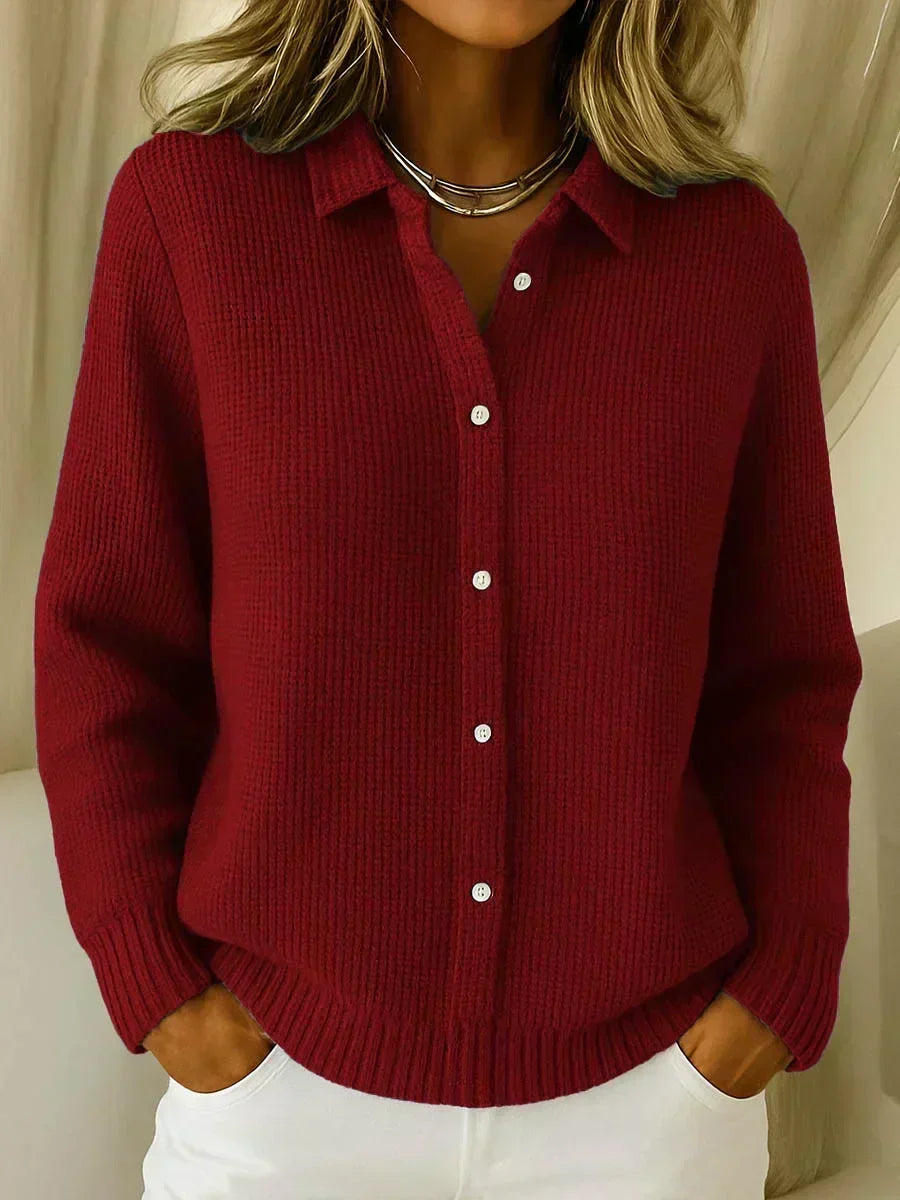 Chaqueta de Punto Texturizada con Botones