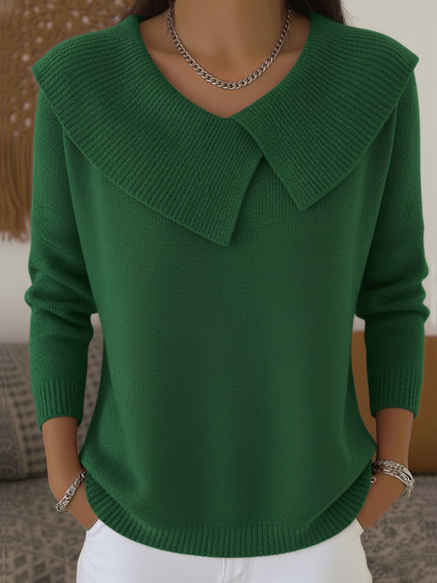 Jersey Cálido con Cuello Vuelto