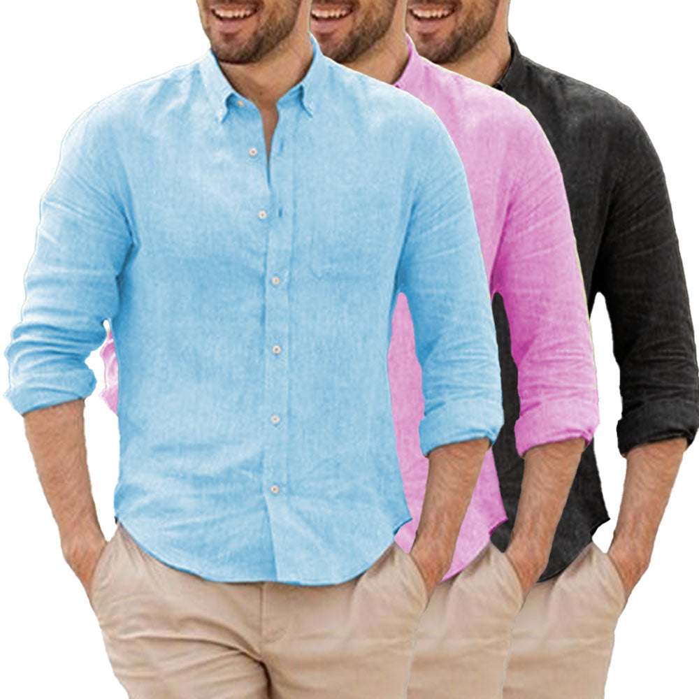 Camisa de Lino con Look Relajado