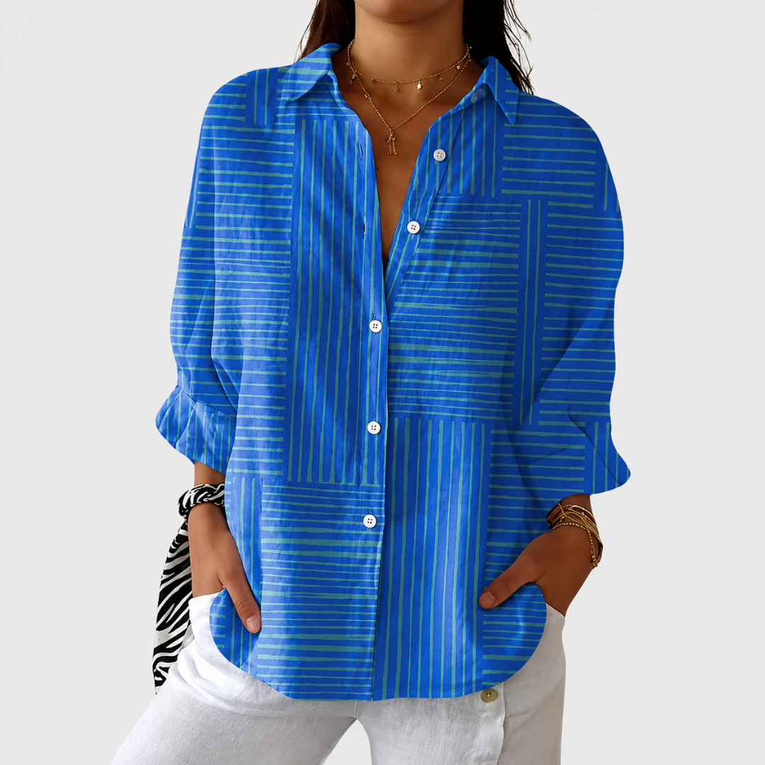 Rosalía | Blusa Ligera y Colorida Estampada