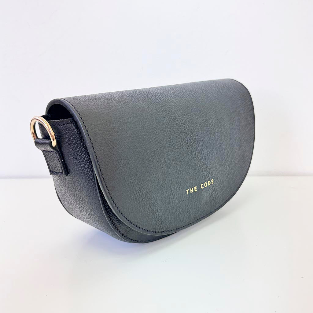 Bandolera negro liso