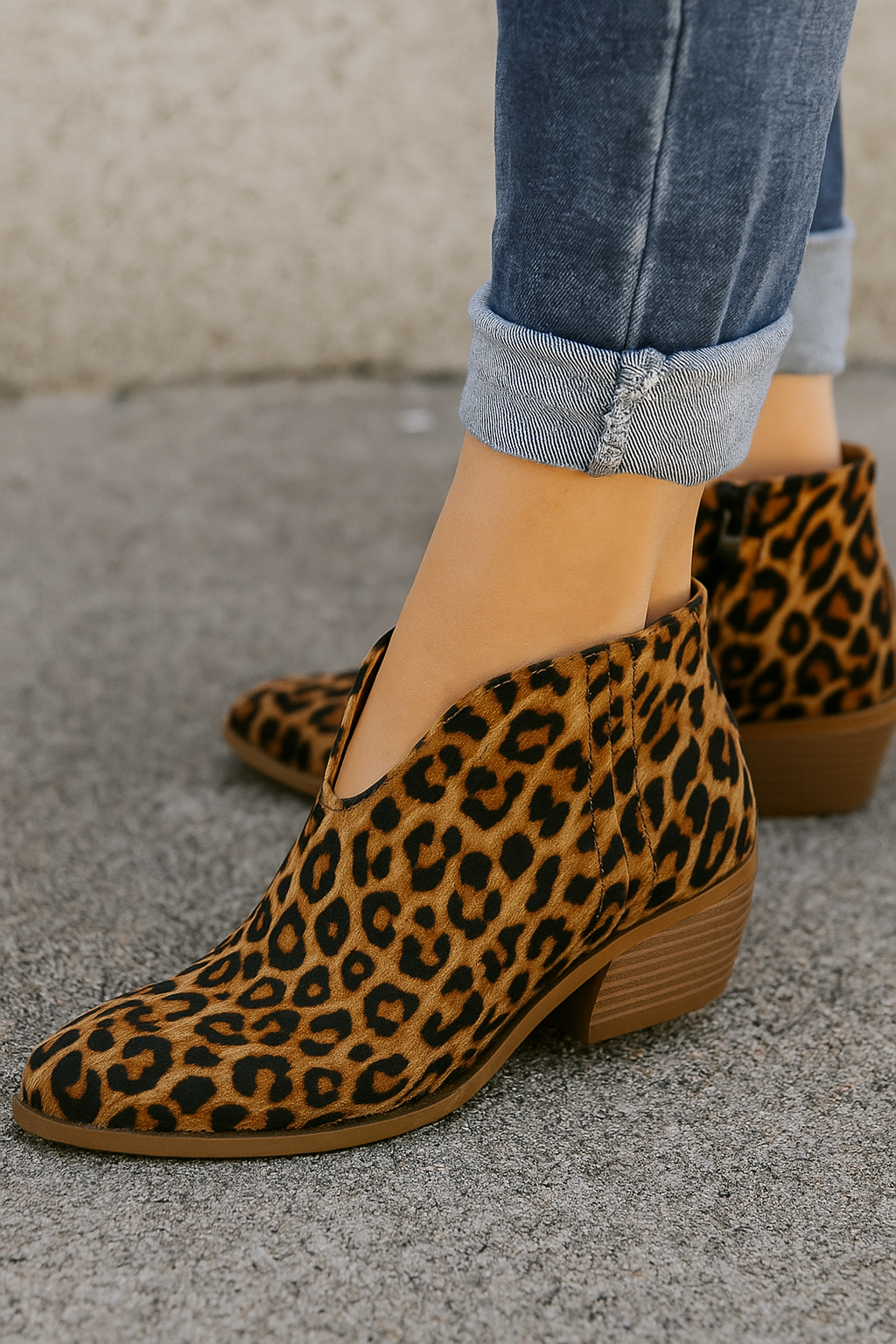 Camille - Botines con Estampado de Leopardo