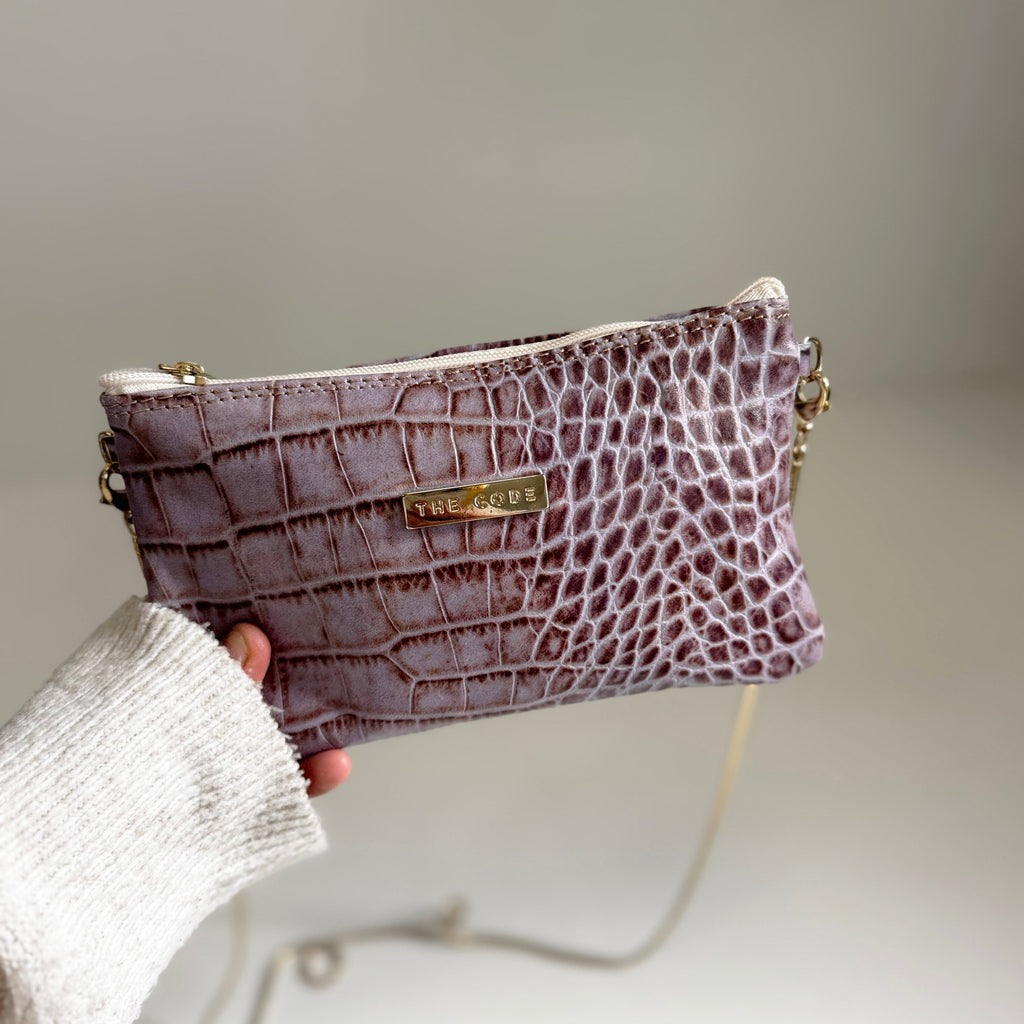 Bandolera dusty malva