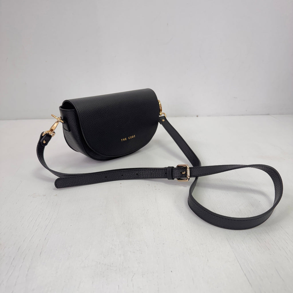 Bandolera negro liso