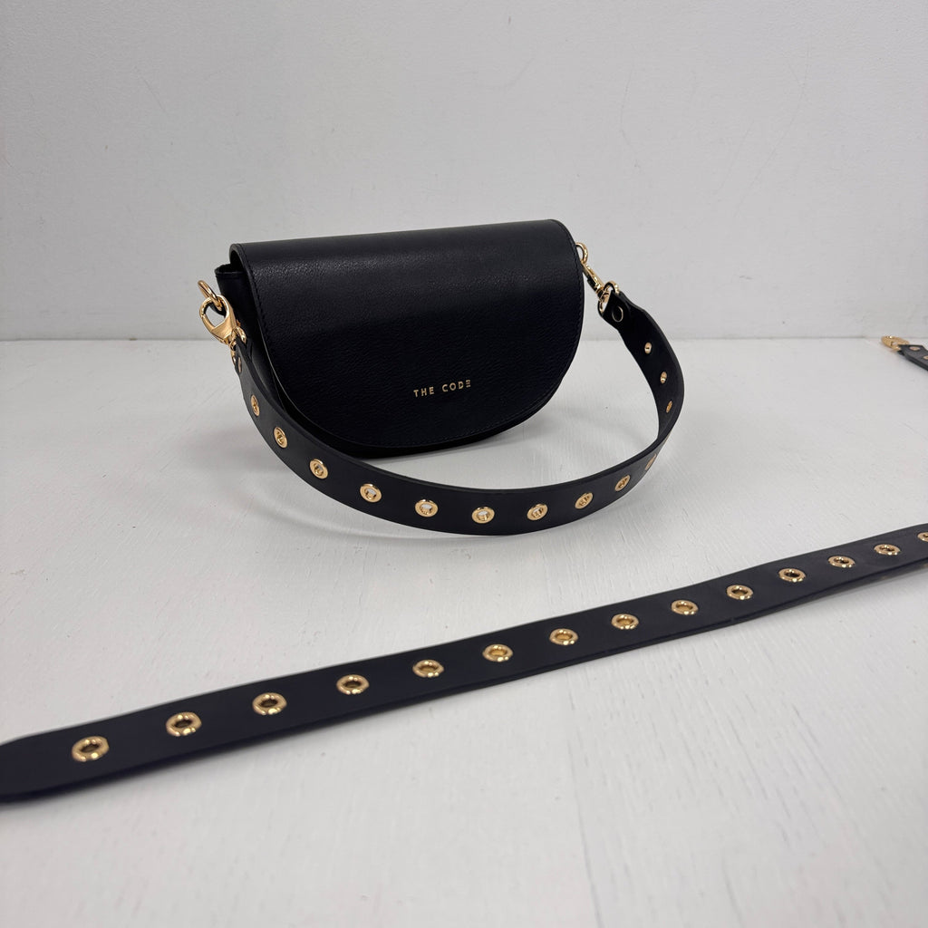 Bandolera Rock negro liso
