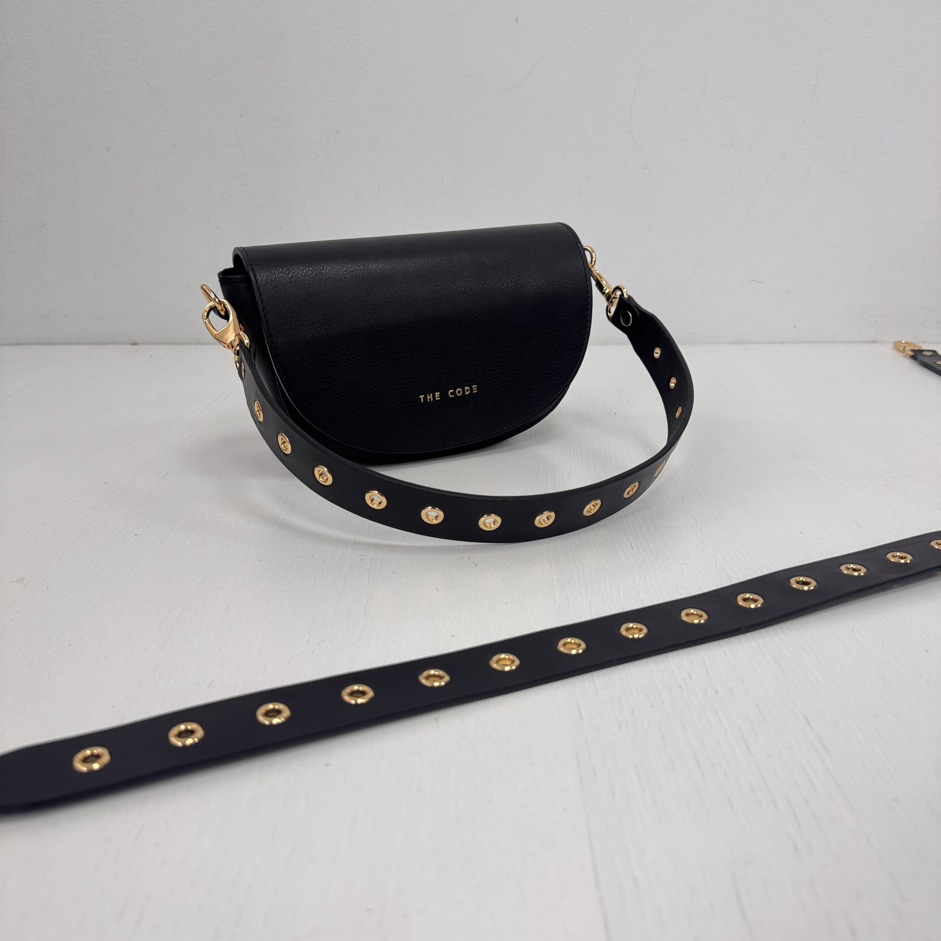 Bandolera Rock negro liso