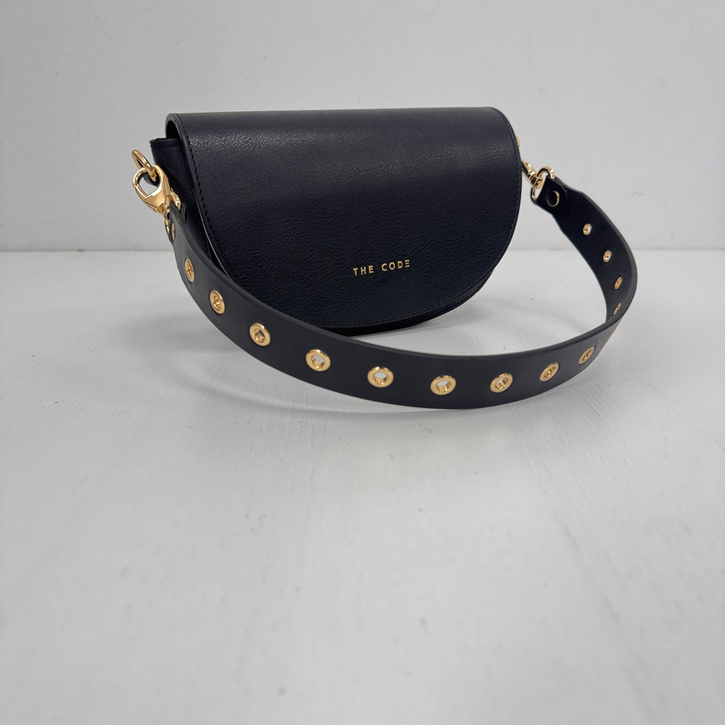 Bandolera Rock negro liso