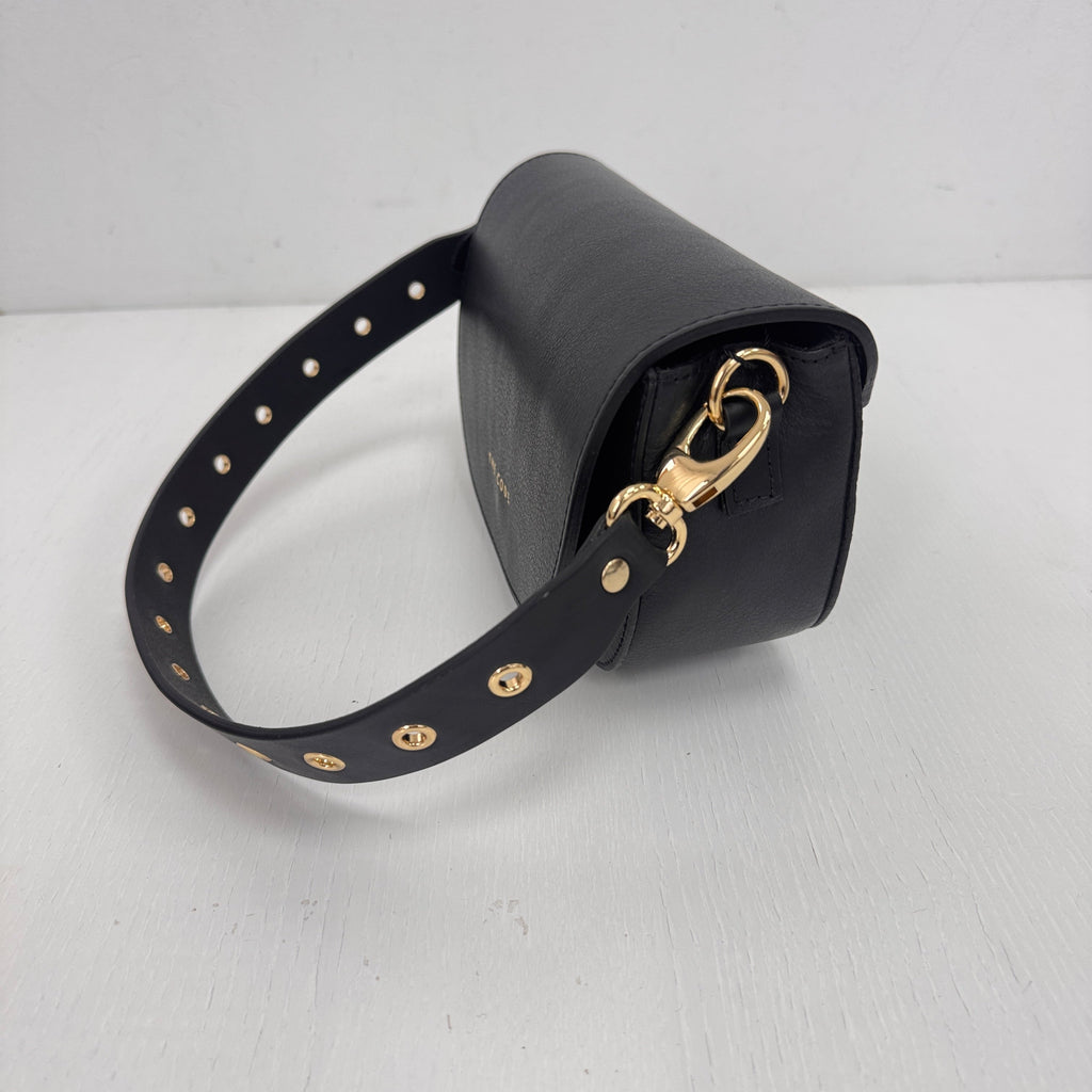 Bandolera Rock negro liso