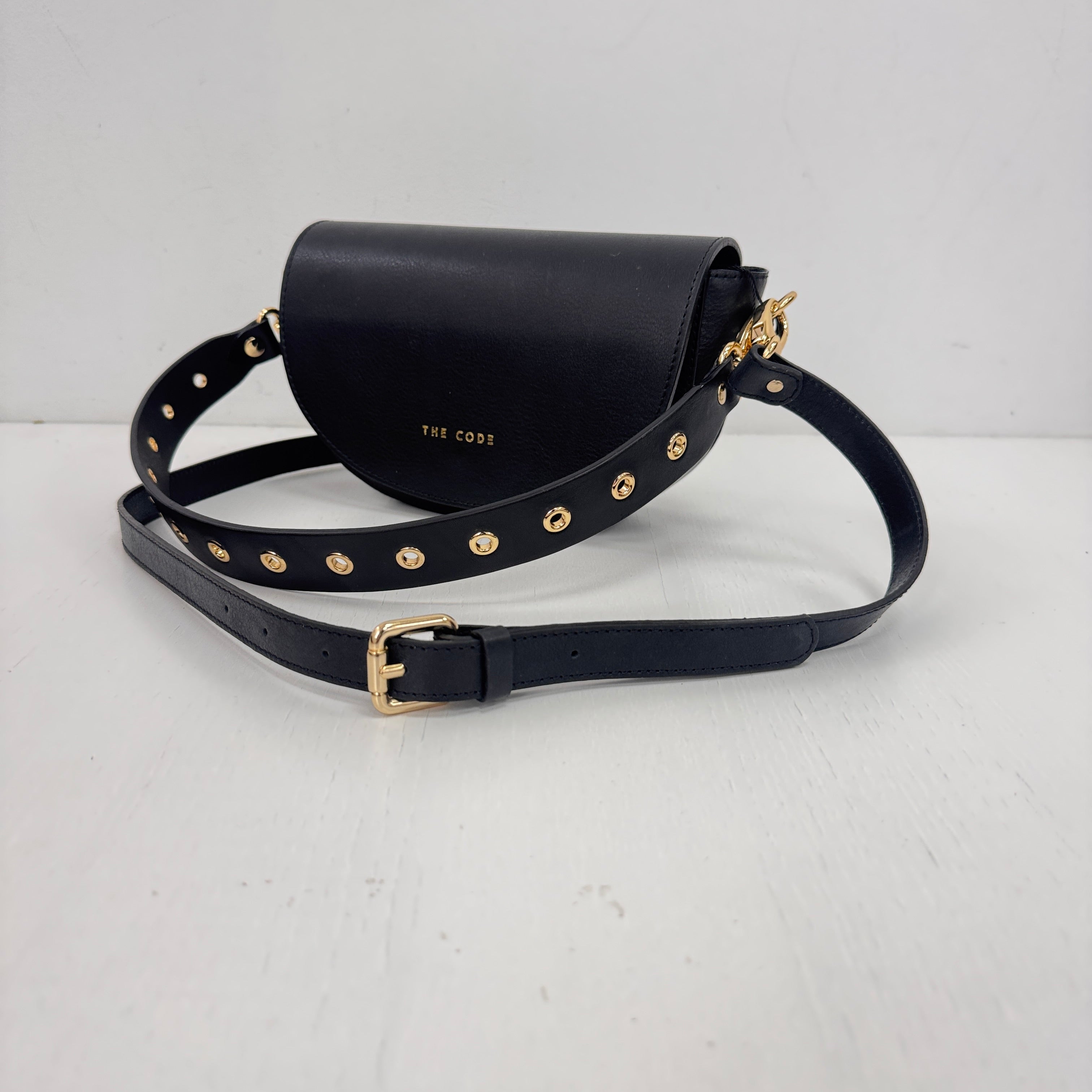 Bandolera Rock negro liso