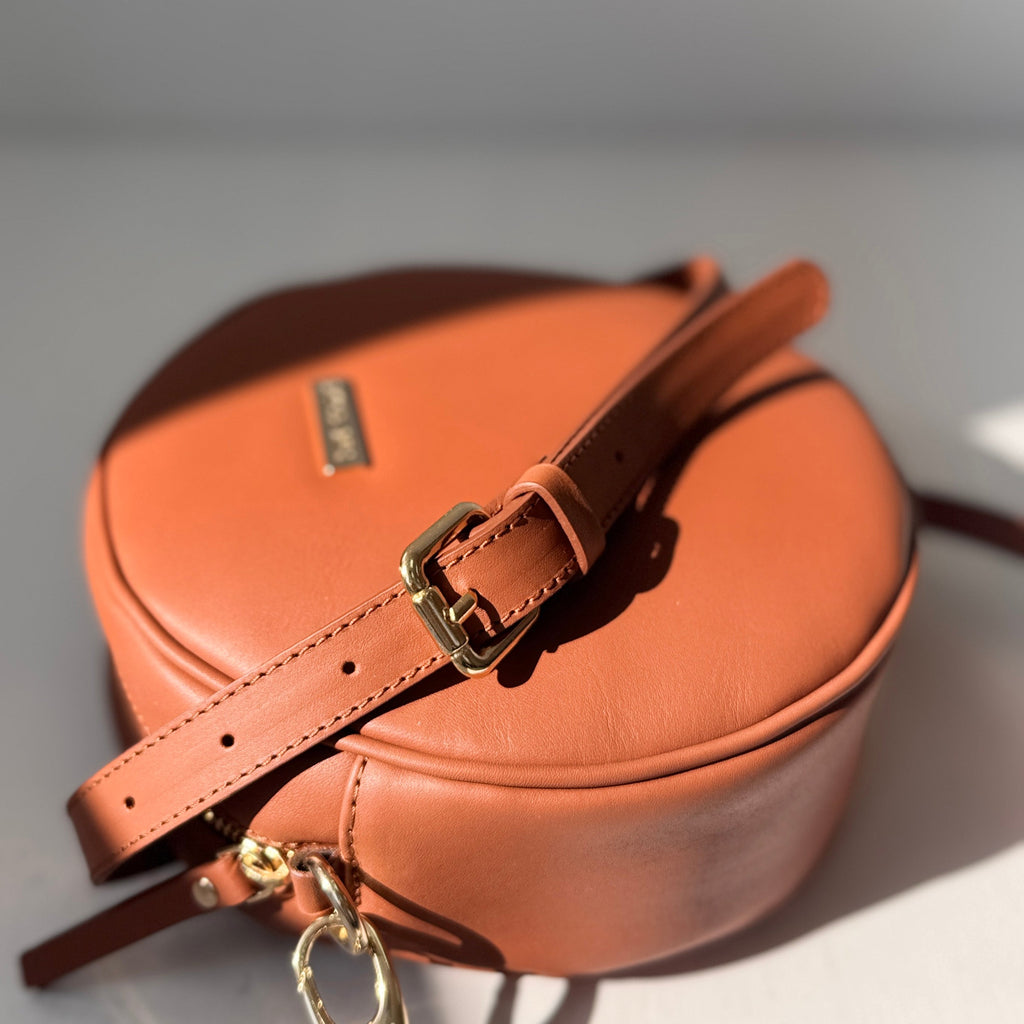 Bandolera cuero liso