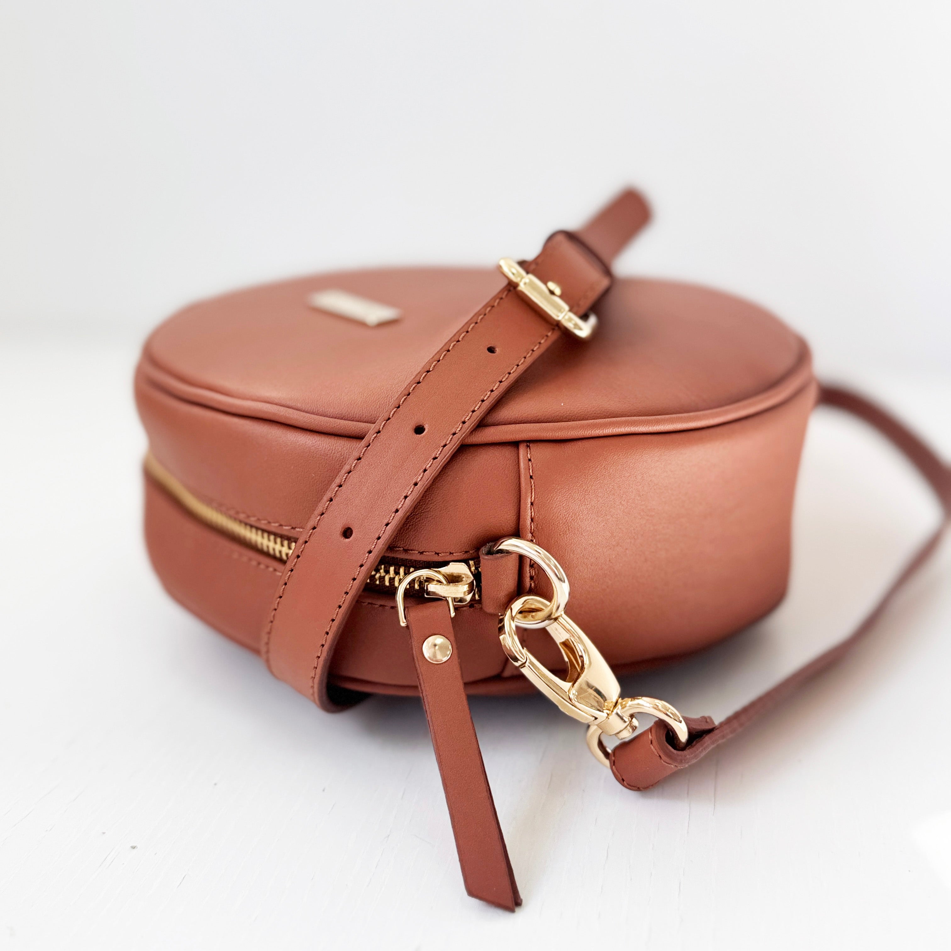 Bandolera cuero liso