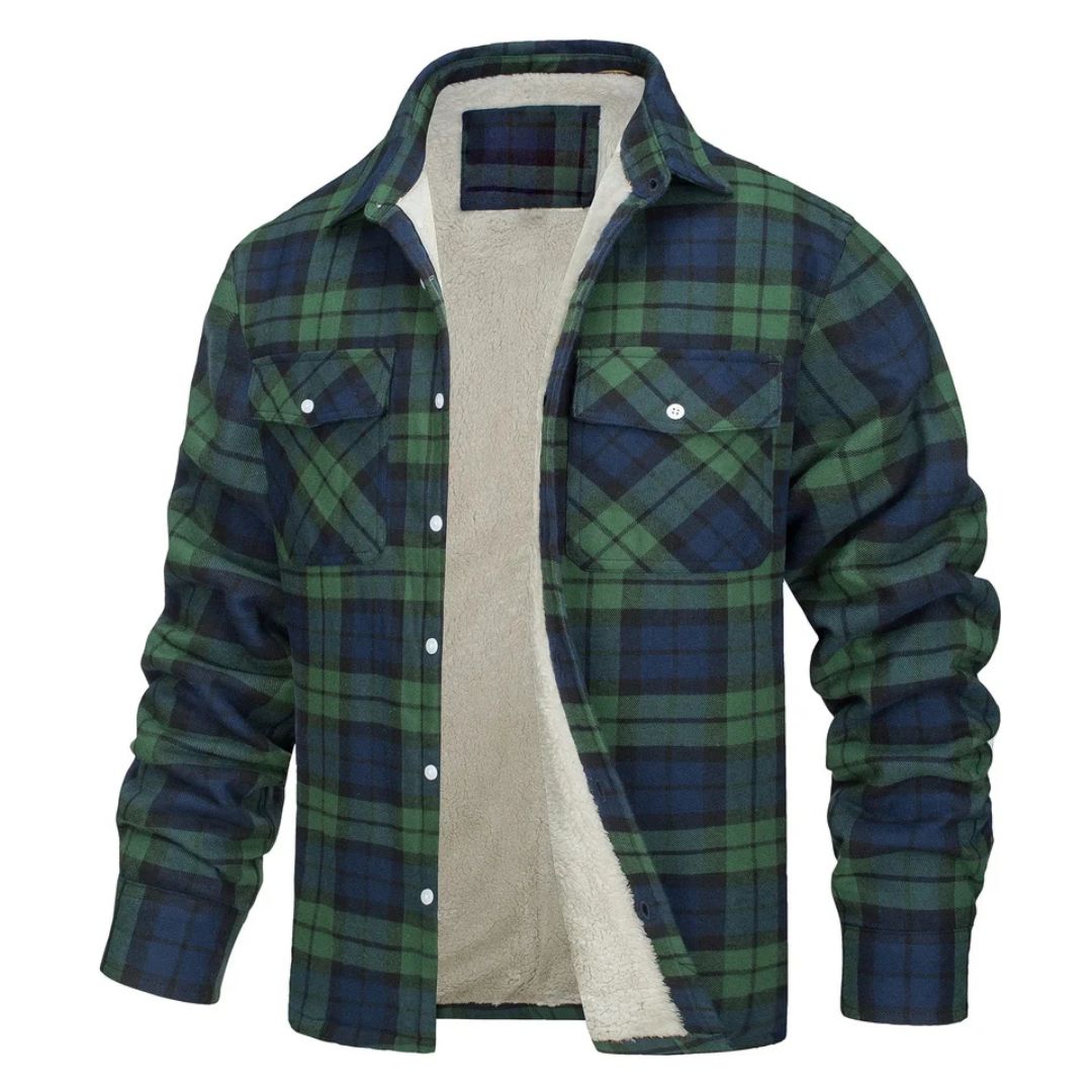 Alberto | Chaqueta Cálida de Cuadros