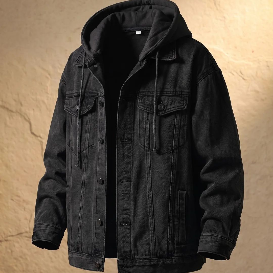 Massimo | Chaqueta Vaquera Urbana con Capucha