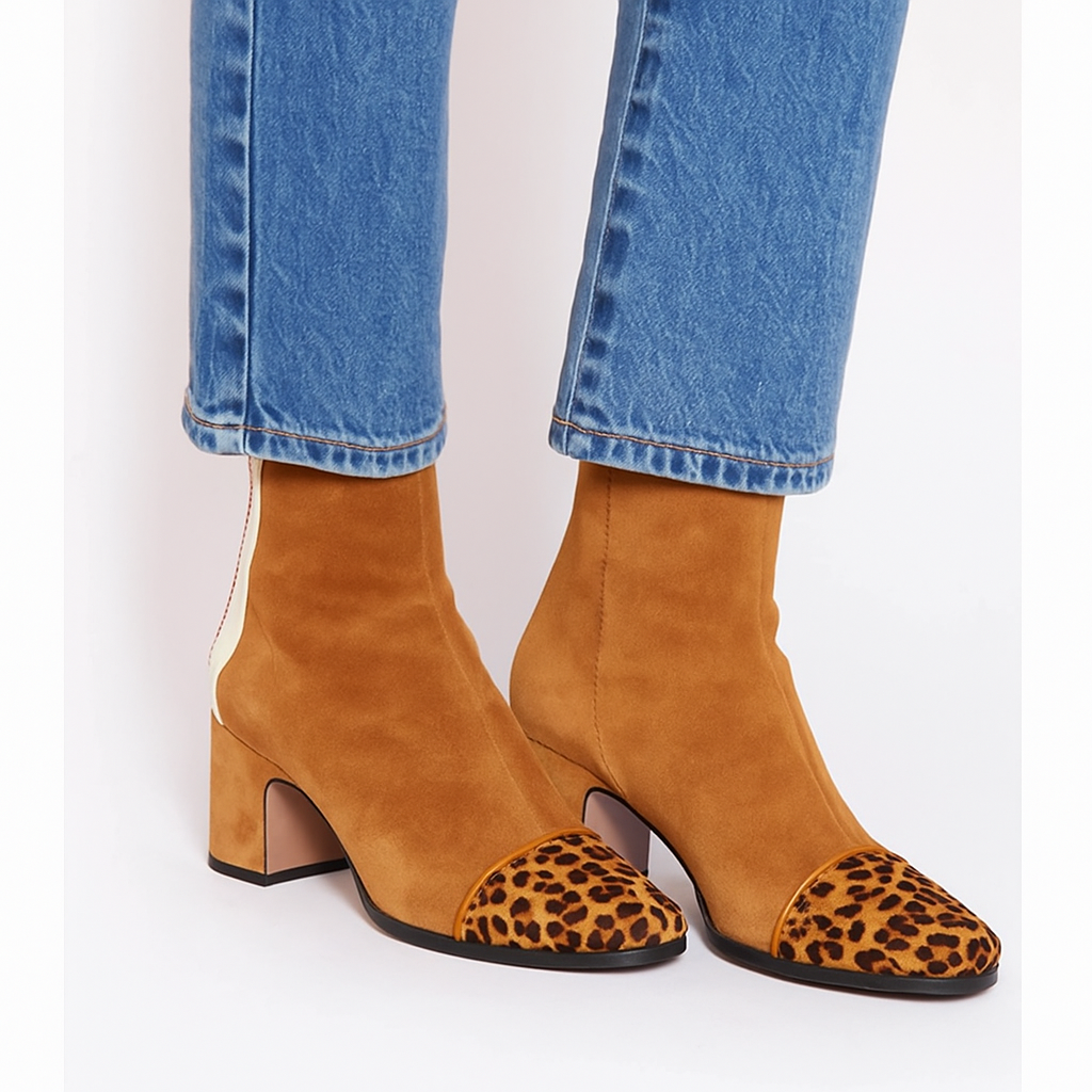Vivienne - Botines Modernos en Contraste