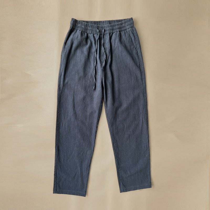 Pantalón Relaxed Fit de Lino Premium