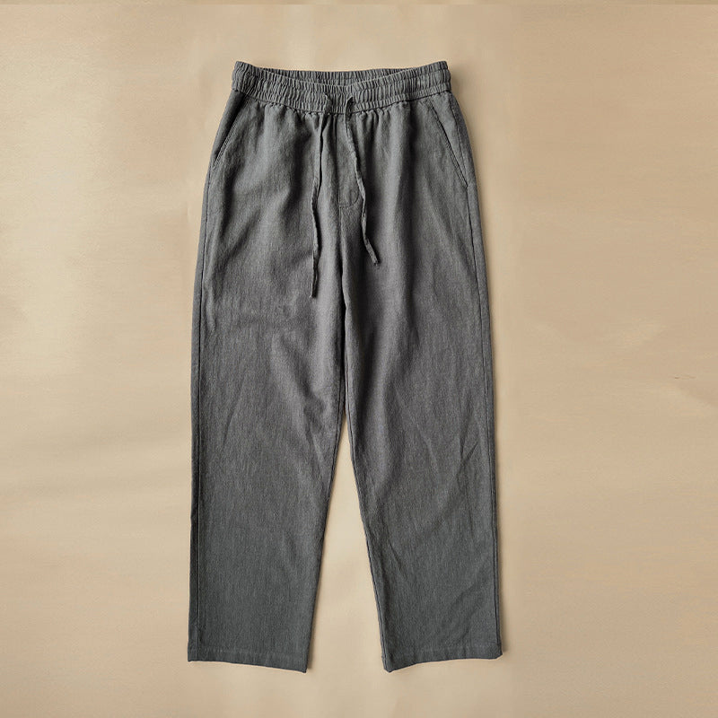 Pantalón Relaxed Fit de Lino Premium