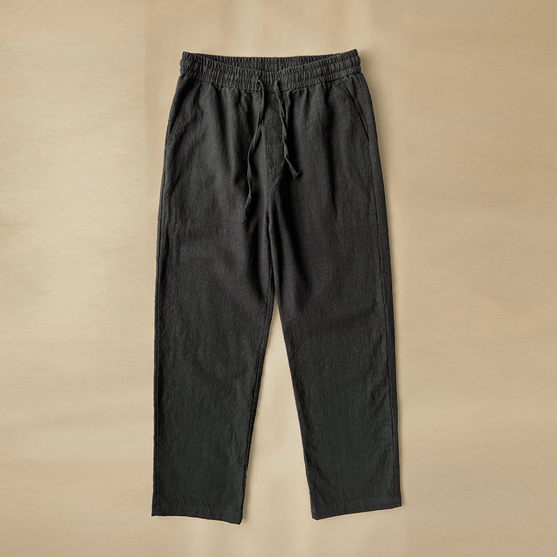 Pantalón Relaxed Fit de Lino Premium