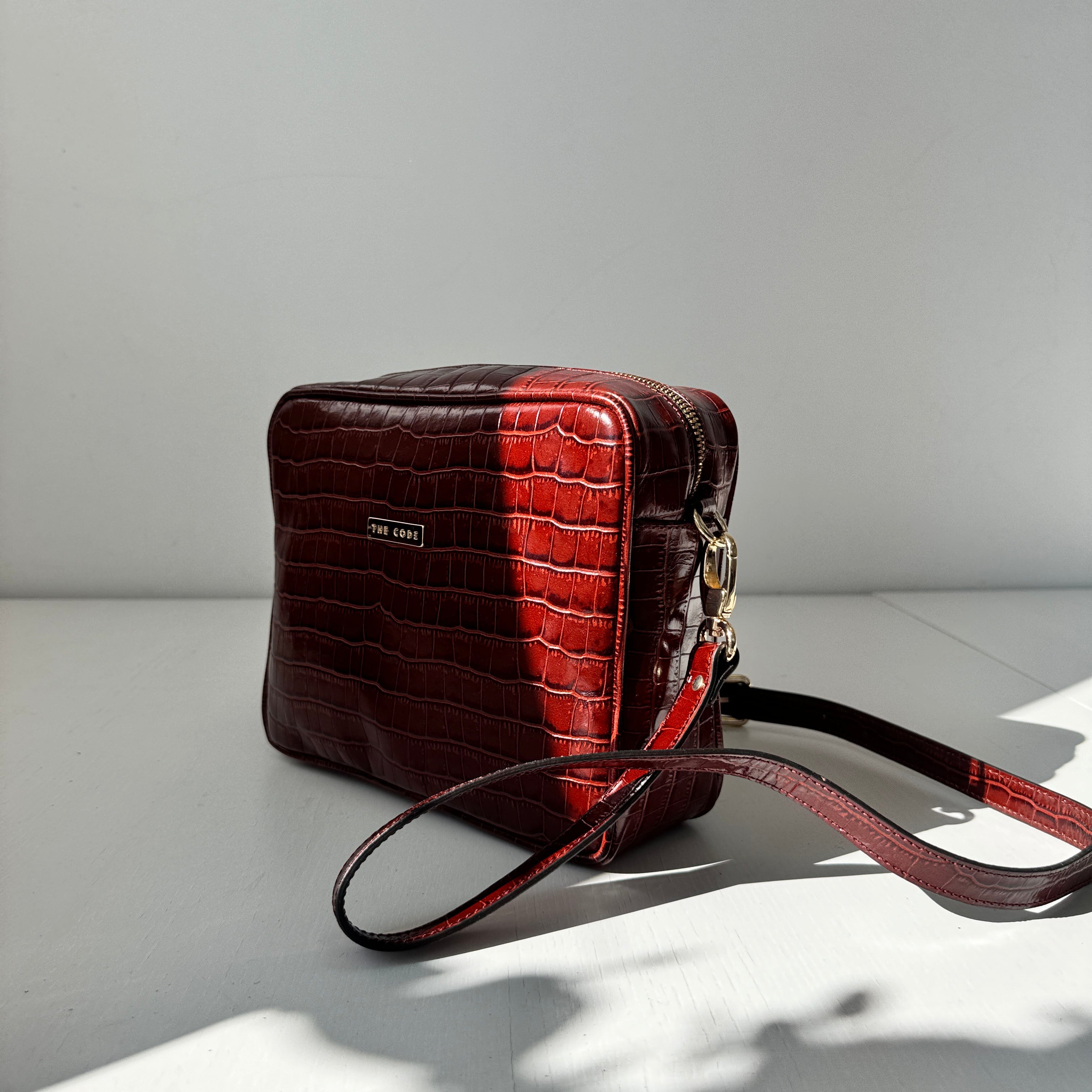 Bandolera marrón praliné