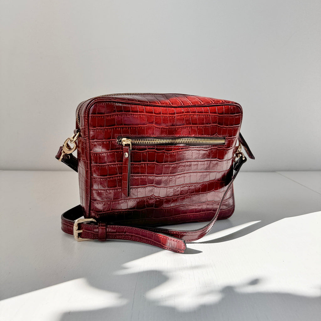 Bandolera marrón praliné