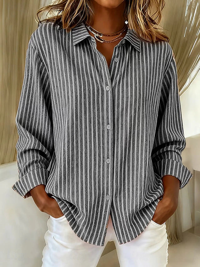 Camisa de Rayas con Botones