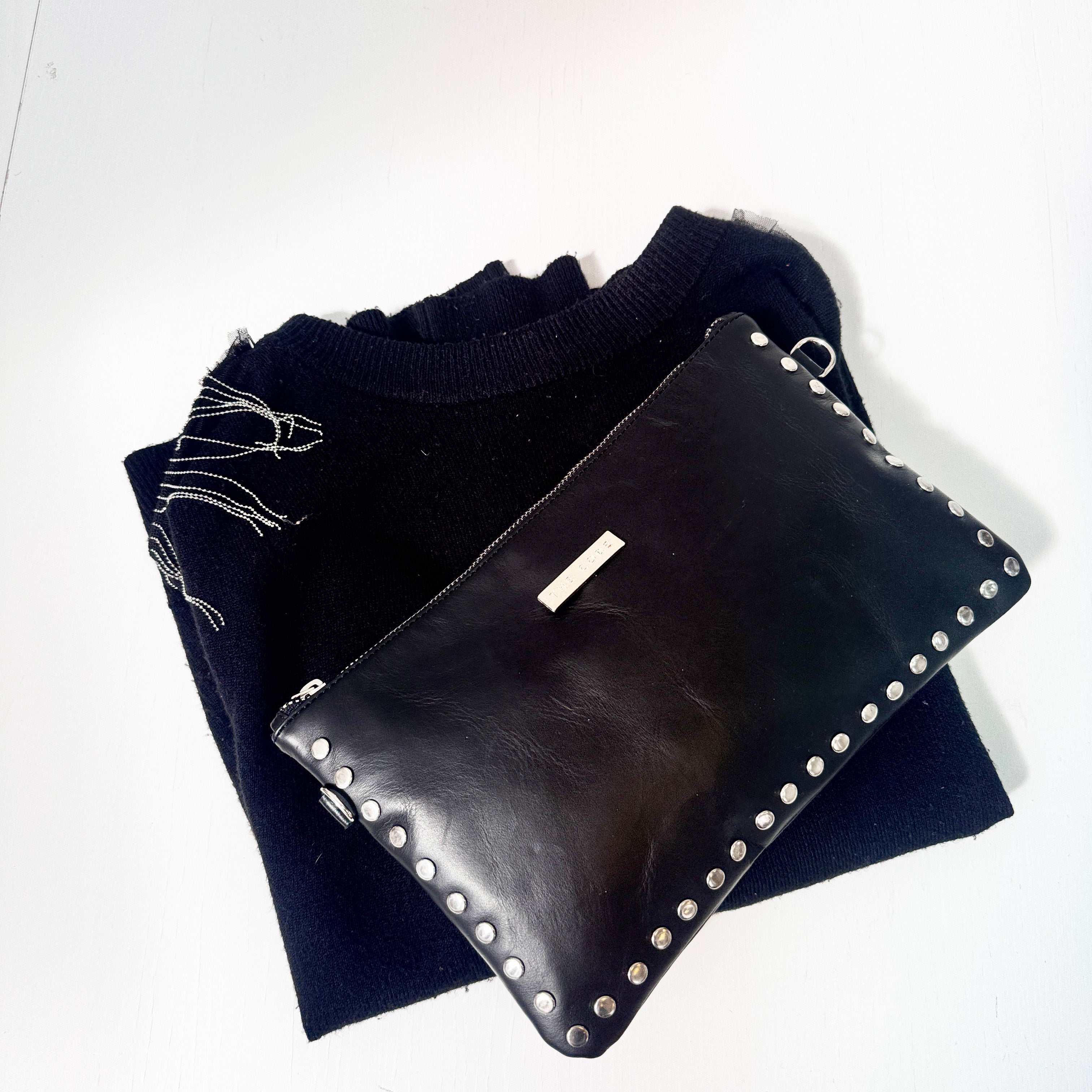 Bandolera tachas negro