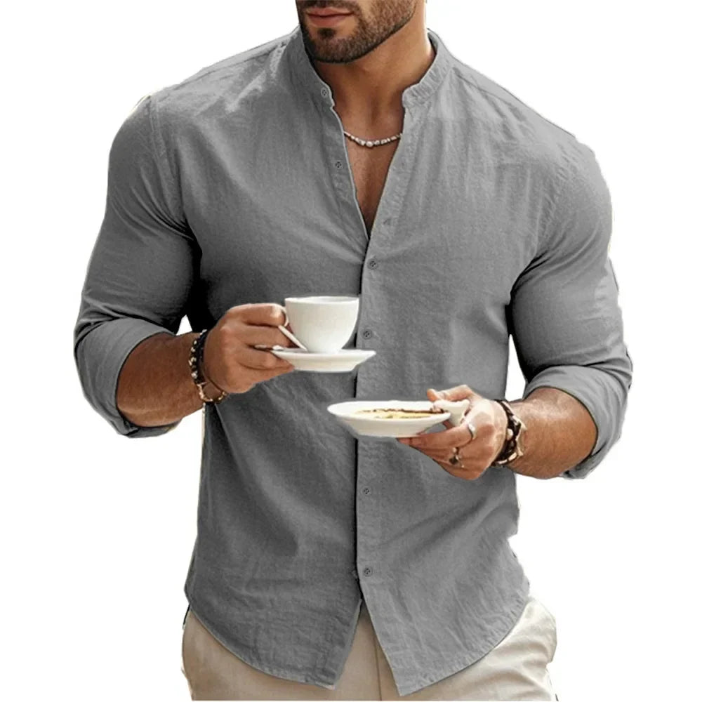 Camisa Celeste de Verano