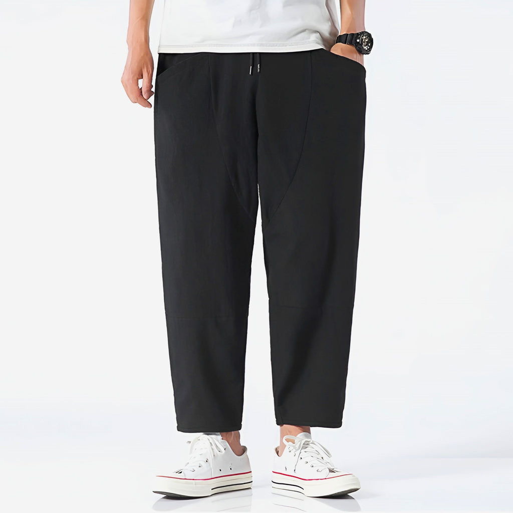 Urban Ease Cropped Cotton Pants