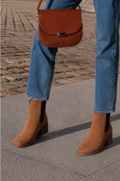 Manon - Botines de Tacón Cuadrado