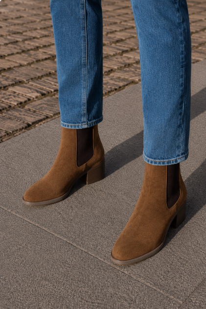 Manon - Botines de Tacón Cuadrado