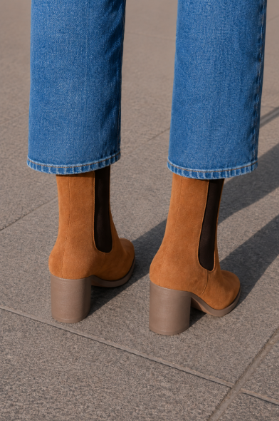Manon - Botines de Tacón Cuadrado