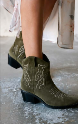 Élise - Botines Cortos de Ante
