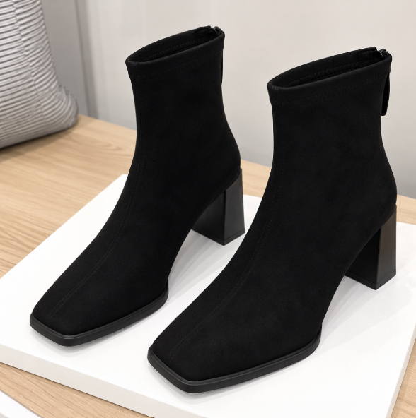 Madeleine - Botines Elegantes de Ante
