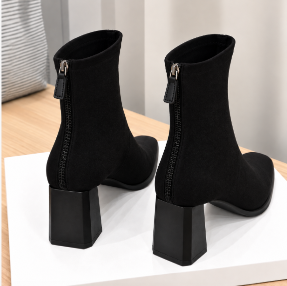 Madeleine - Botines Elegantes de Ante