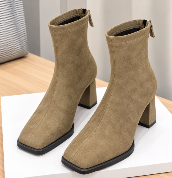 Madeleine - Botines Elegantes de Ante