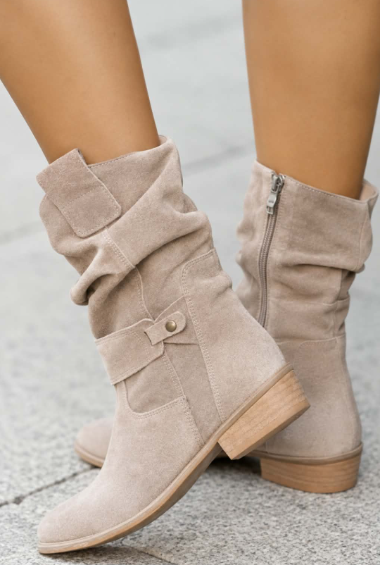 Clémence - Botines Flexibles de Ante
